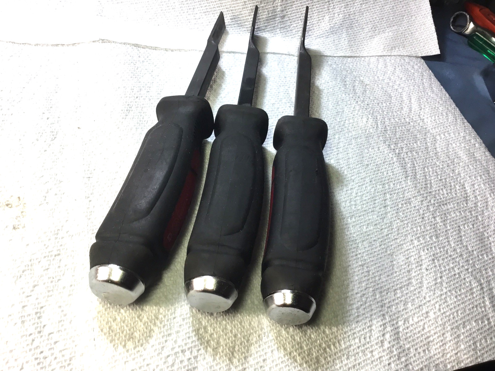 MAYHEW 3 PCE Dominator Straight Scraper Set USA 1/2″+ 1″ + 1-1/2″ Very Nice!!