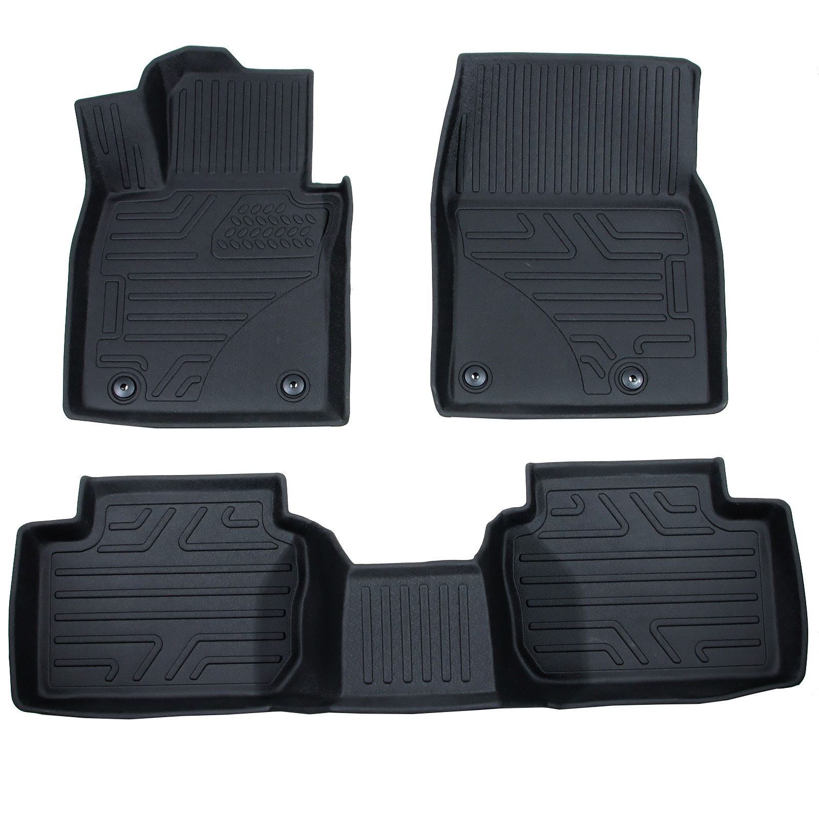 Floor Mats Liner For 2019-2025 Mazda 3 AWD TPE Rubber All Weather Front & Rear
