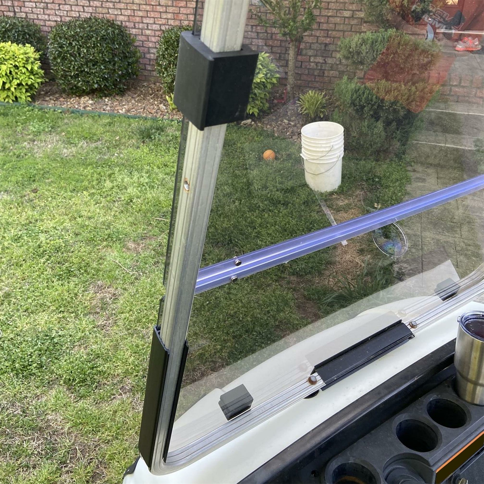 Tinted Folding Windshield For Yamaha G14 G16 G19 1995-2003 Golf Cart Windscreen