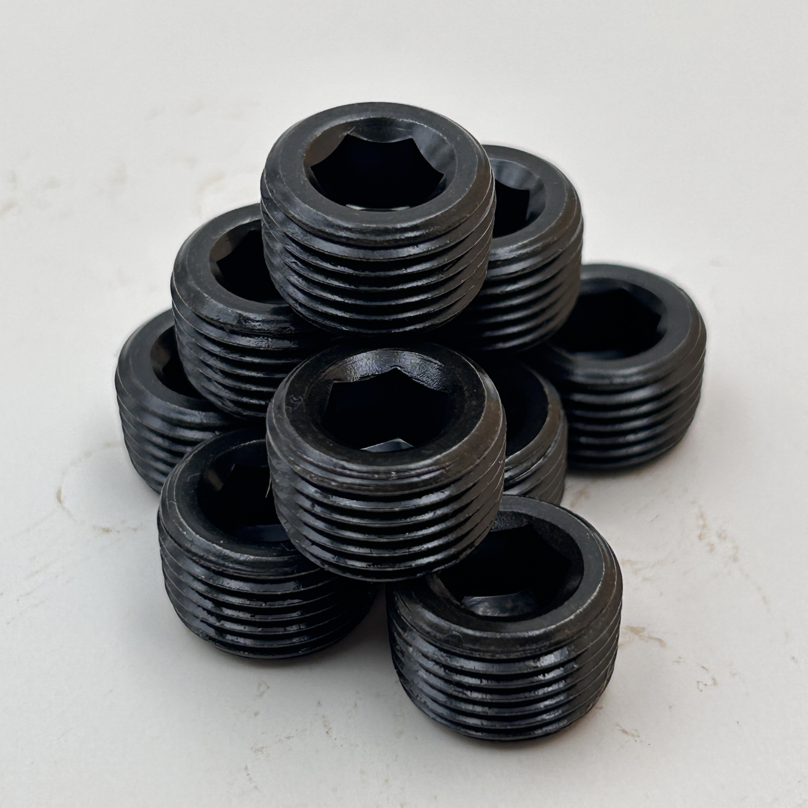 NPT PLUGS 1/2″ Hex Pipe Plugs Countersunk Style Male NPT Pipe End Fitting Cap US