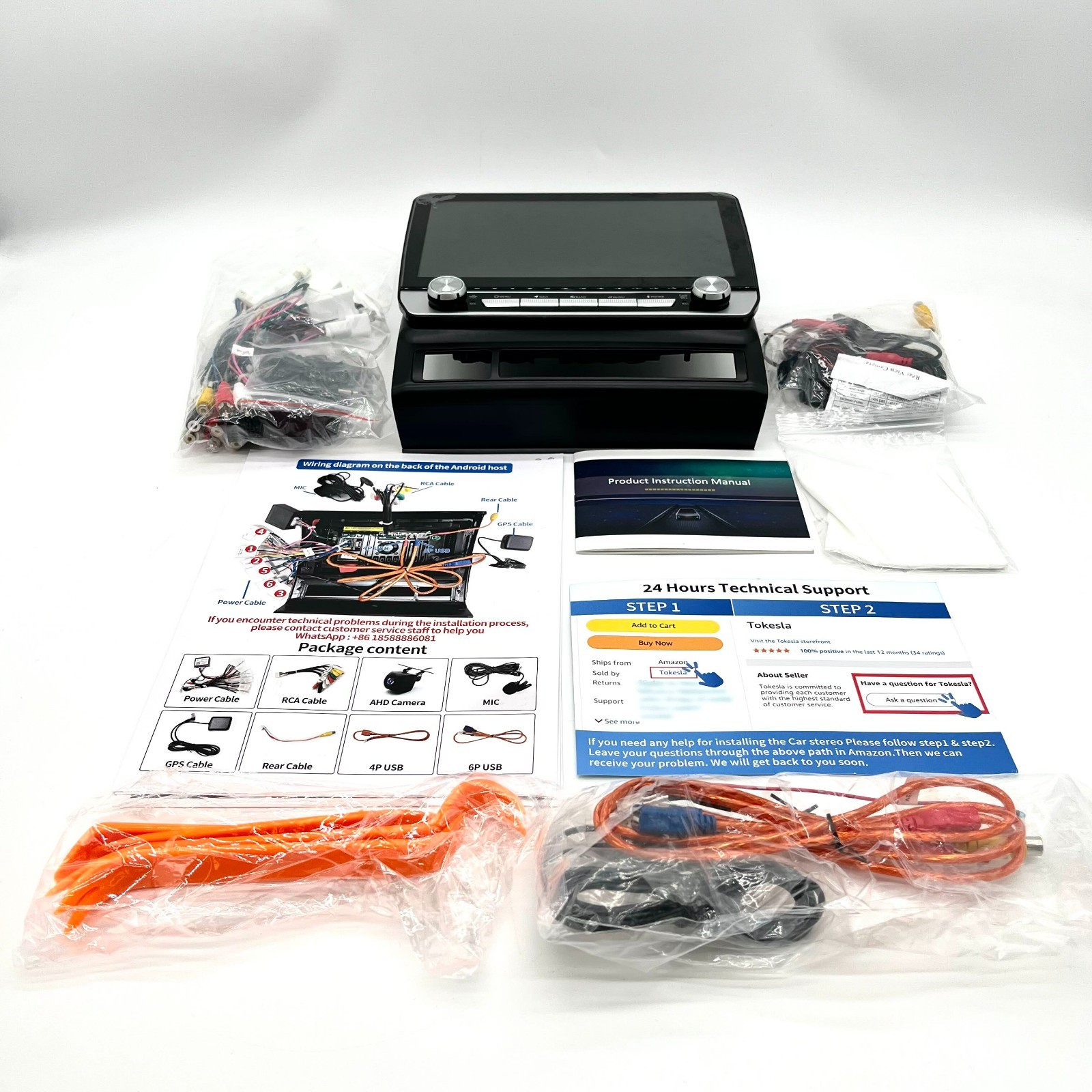 Pre-Owned 10 Inch 1080p Display Car Multimedia System With Built In Bluetooth