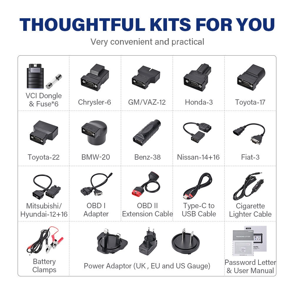 TOPDON Phoenix Plus ECU Online Coding All Systems Car Diagnostic Tool