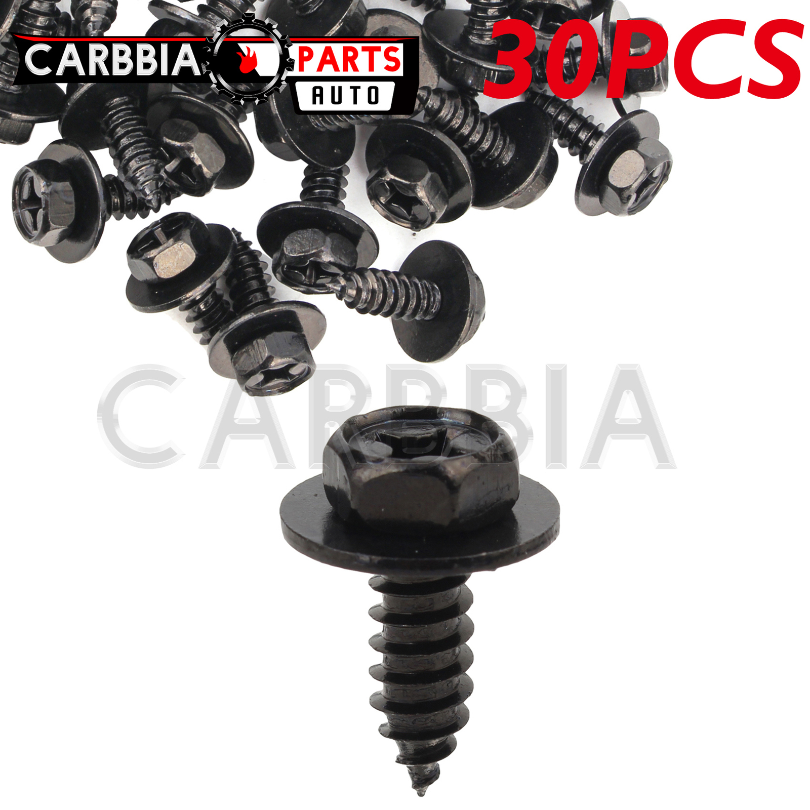 Autocparts 64906 – 30pcs For Phillips Hex Head Screw for TOYOTA 90159-60498
