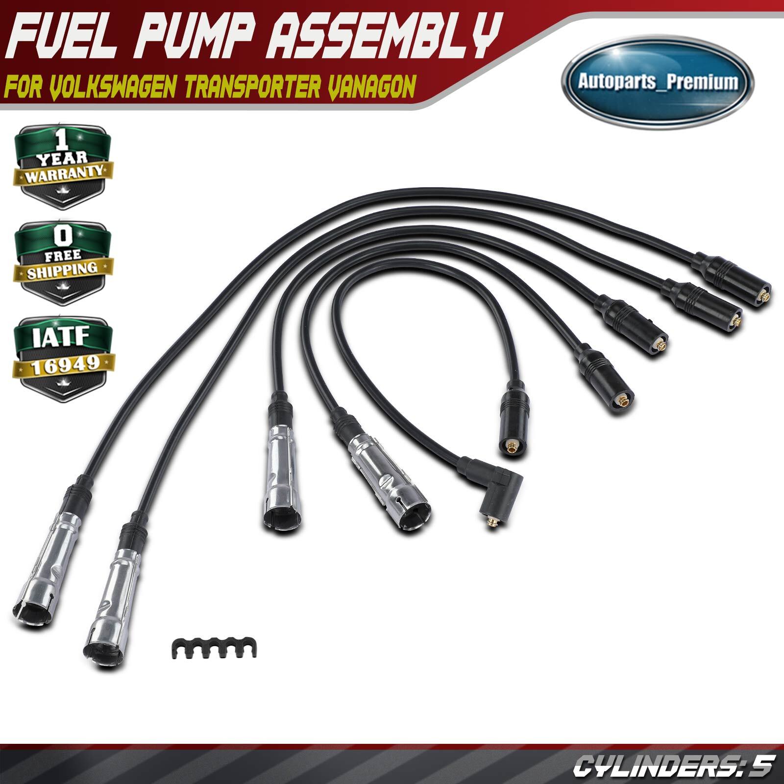 5x Spark Plug Wire Sets for Volkswagen Transporter 1985 Vanagon 84-91 1.9L 2.1L