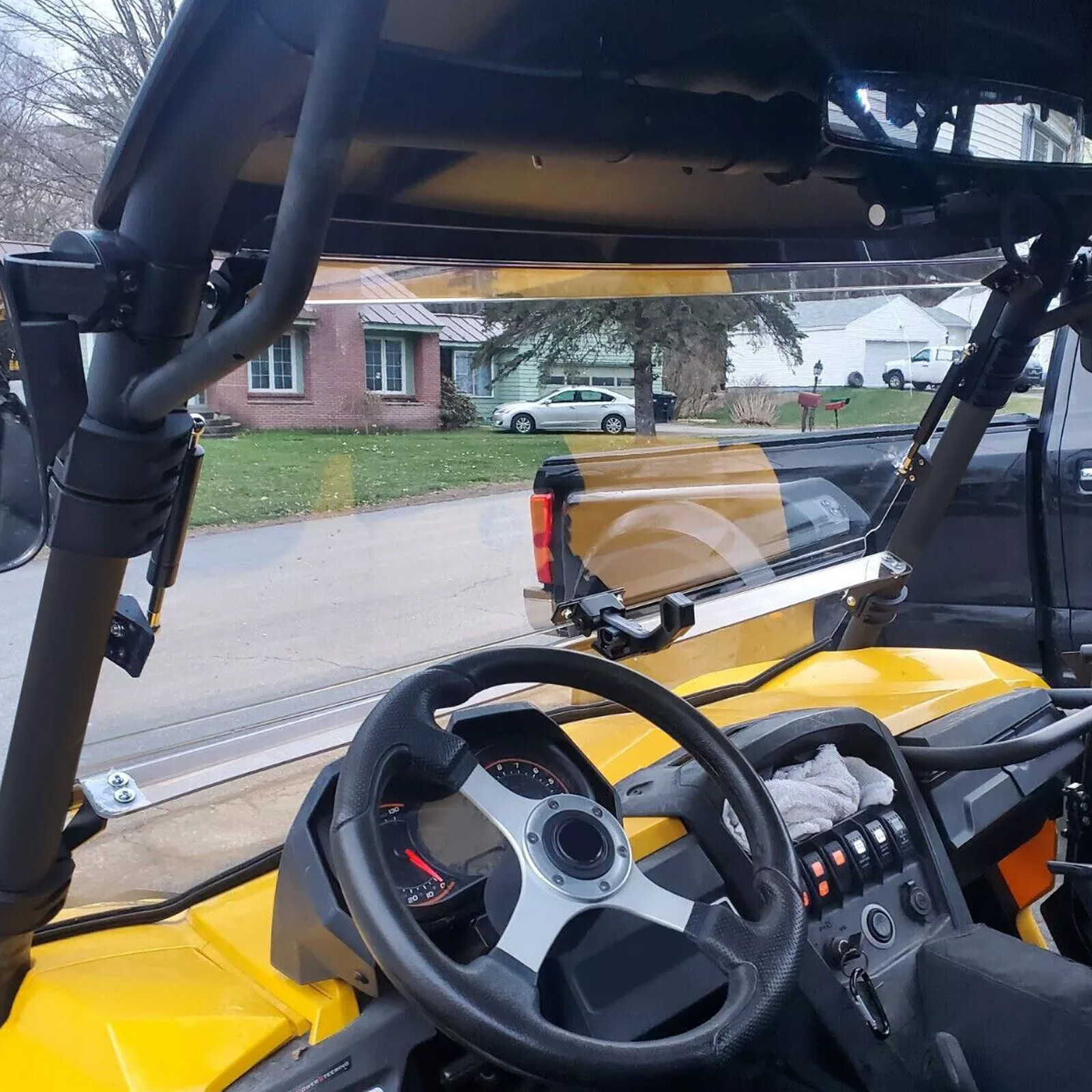 Flip Windshield For 11-20 Can-Am Commander 800 / 1000/MAX Scratch Resistant