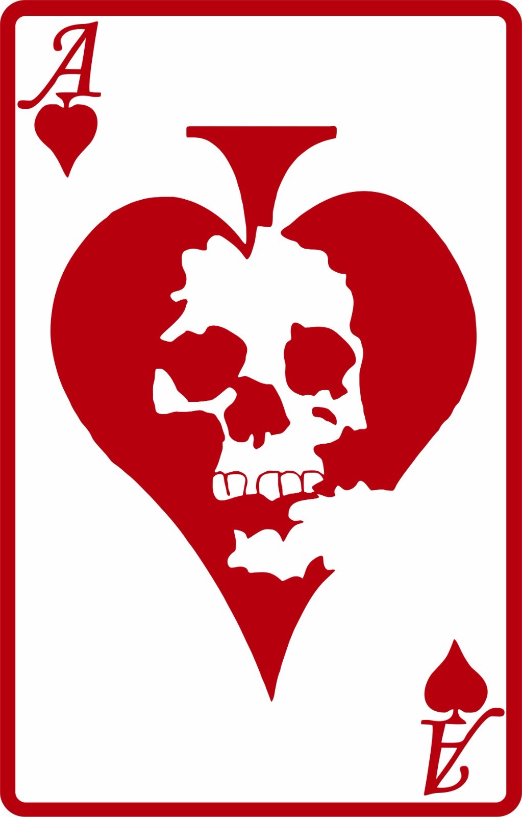 Ace of Spades Playing Cards Skull Car Truck Window Laptop Vinyl Decal Sticker