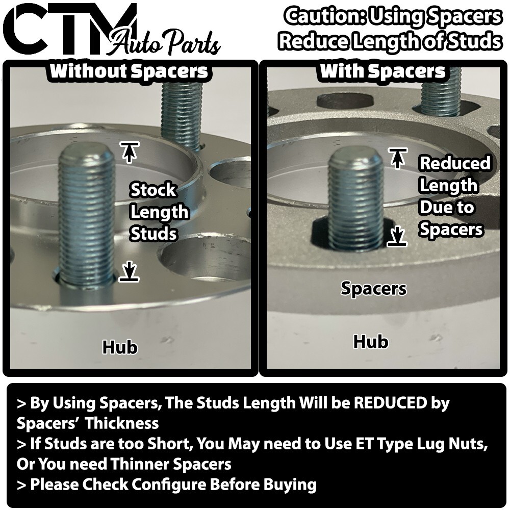 4x 1/4″(6mm) 8×200/8×210 Wheel Spacer Fit F350 Ram/Sierra/Silverado 3500 Dually