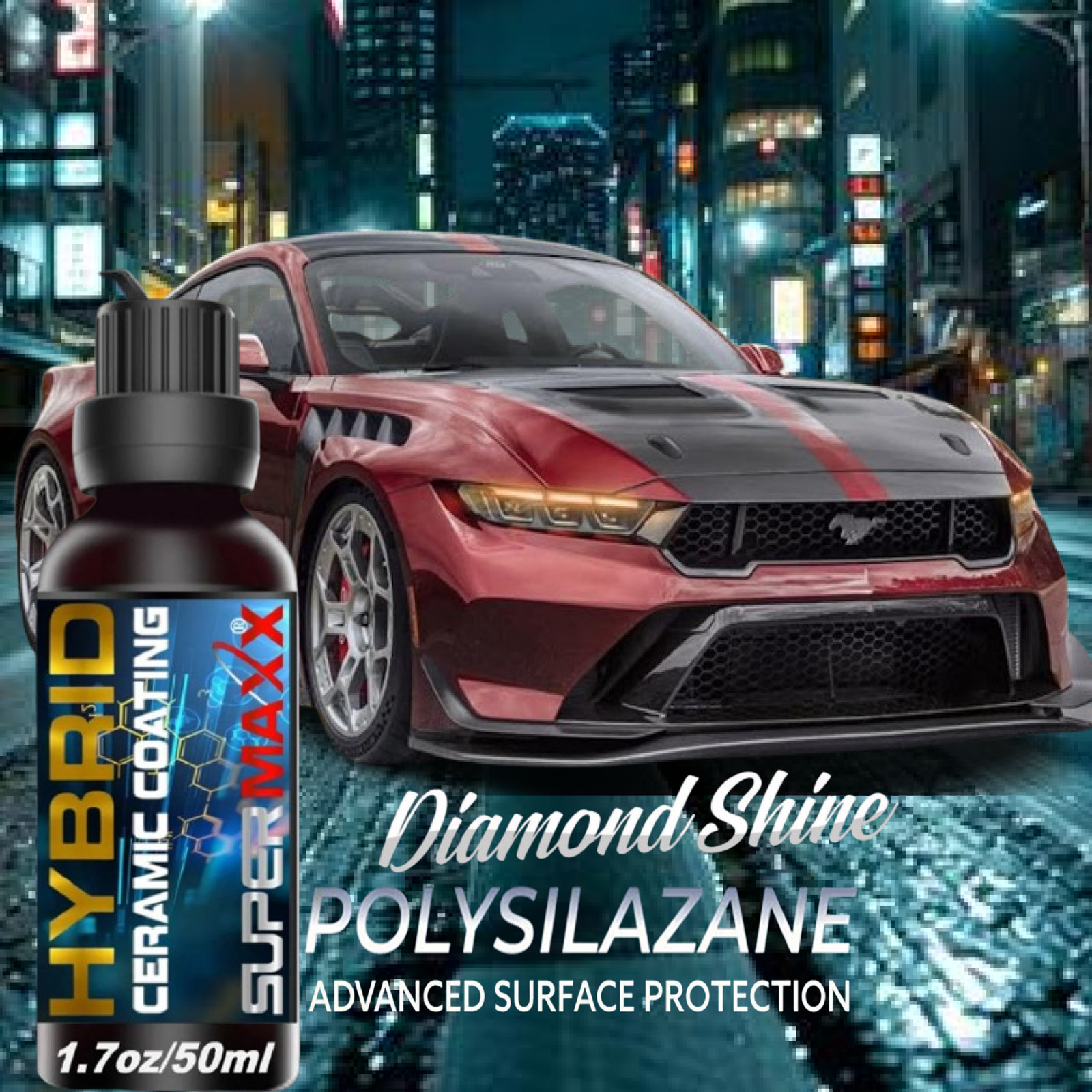CERAMIC CAR COATING TOP SELLER ON EBAY ‘SCRATCH RESISTANT PAINT PROTECTION- 50ML