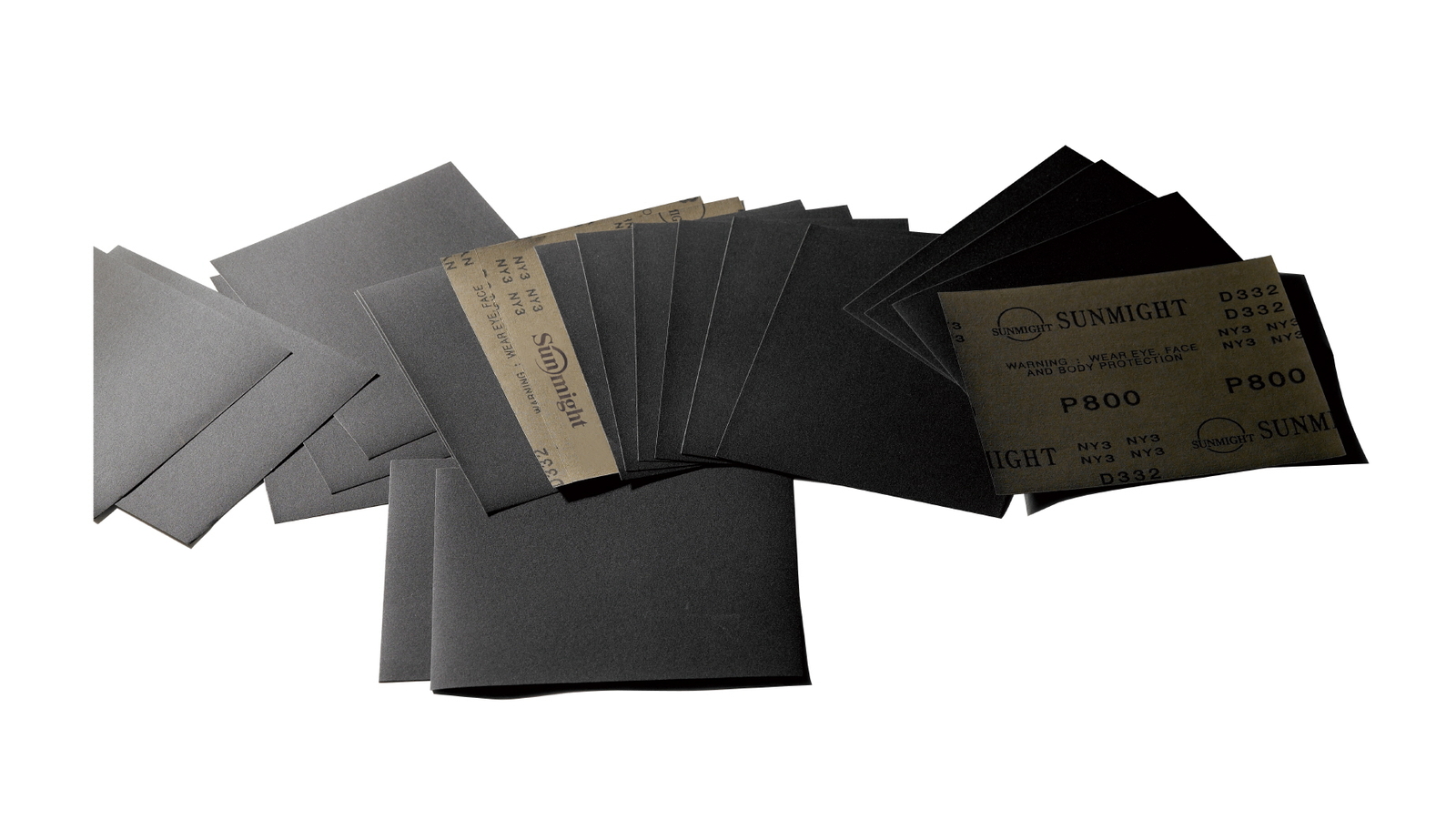 Sunmight Waterproof 08124 9 in. x 11 in. Plain Sheet 2500 Grit (50/Pack)