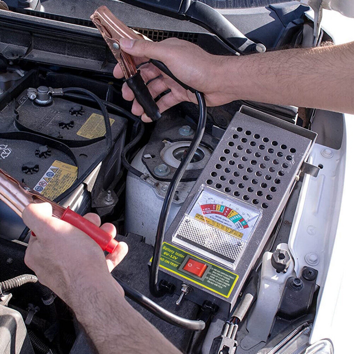 6V 12V Car Battery Load Tester Voltmeter 100Amp Analyzer 5 Seconds Fast Test USA