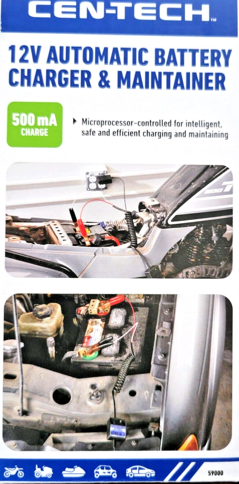 12 Volt Car Battery Charger Maintainer Automatic Float Trickle