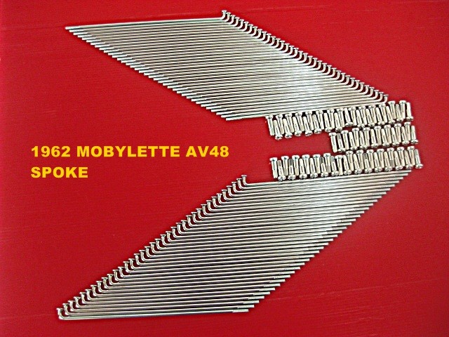 Fit VINTAGE 1962 MOBYLETTE AV48 SPOKE SET 72 PCS. [mi5049]