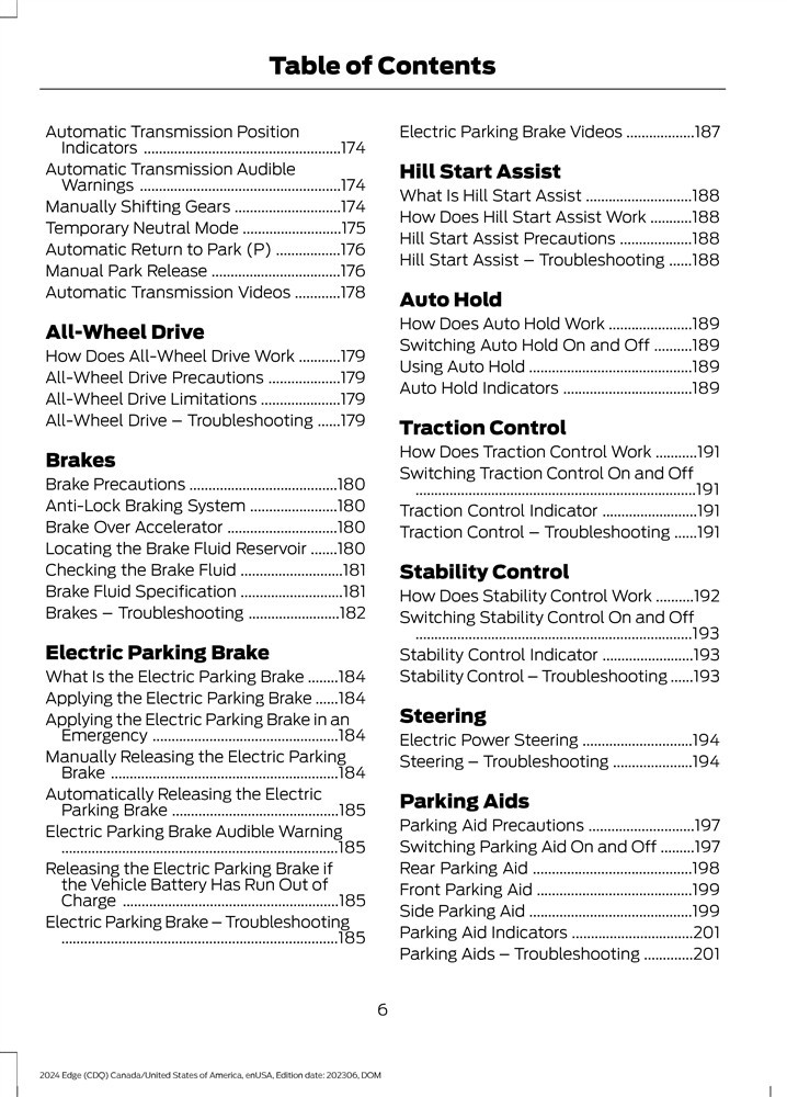 2024 Ford Edge Owners Manual User Guide