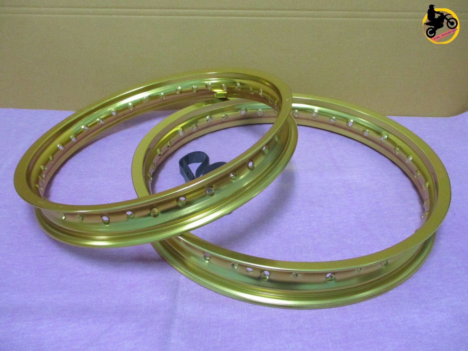 YAMAHA YR1 YR2 YR2C YR3 YR3C ALU GOLD F+ R WHEEL RIM SET SERIES7 *nan4297*