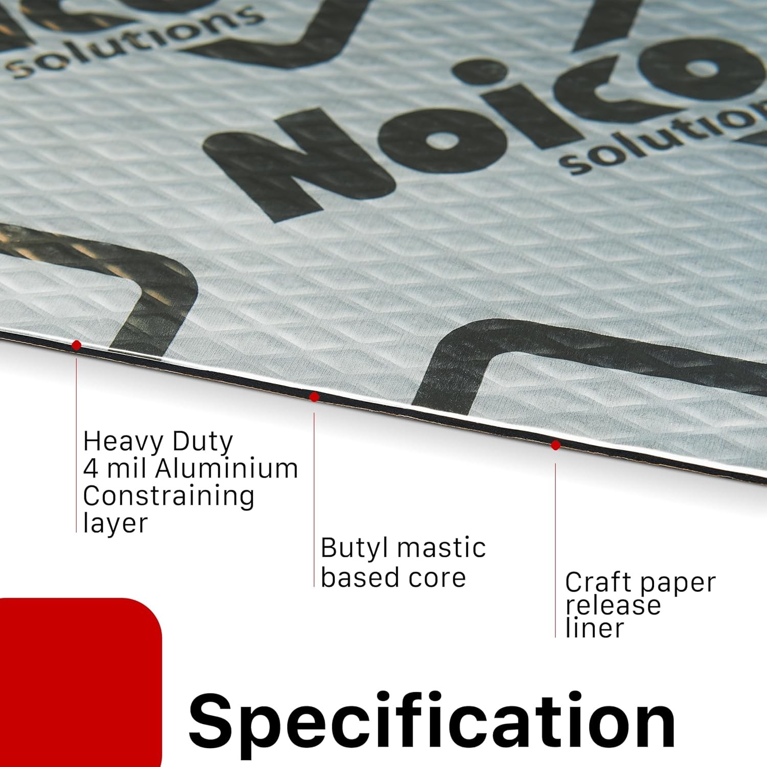 Noico 80 mil 18 sqft car Sound deadening mat, Butyl Automotive Sound Deadener…
