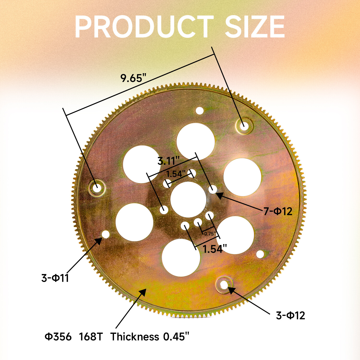 Adapter Flywheel Flexplate For LS1/LS2/LS6/5.3/6.0 to TH350/700R4/4L60 LSOT00142