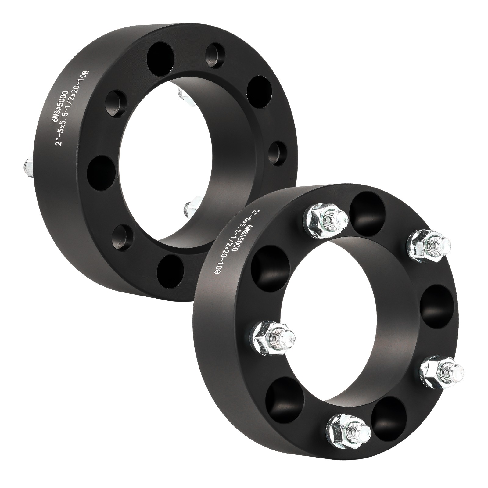 4x Wheel Spacers 2″ 5×5.5″ 108mm 1/2″x20 Fits 75-96 Ford F-150/66-96 Ford Bronco