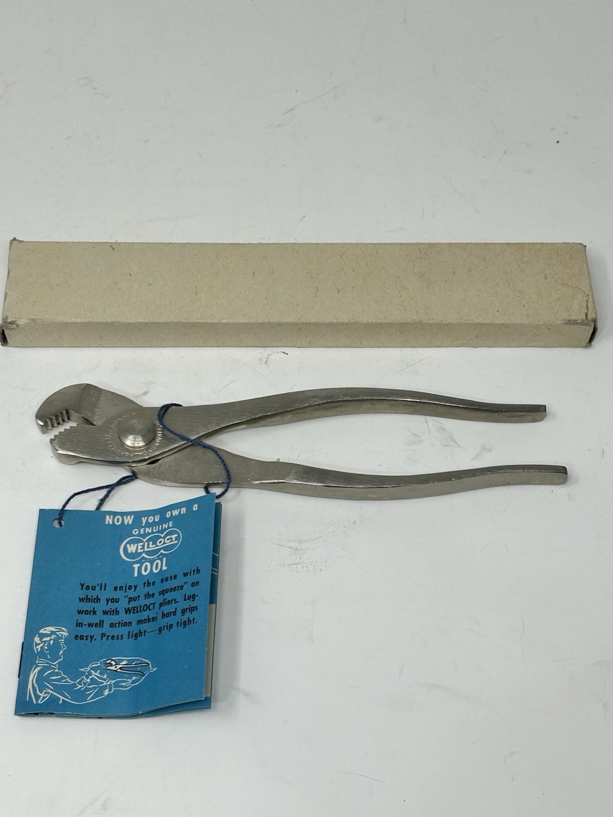 Vintage – NOS Palmer Welloct 7″ Slip Joint Battery Pliers No. 207 ??