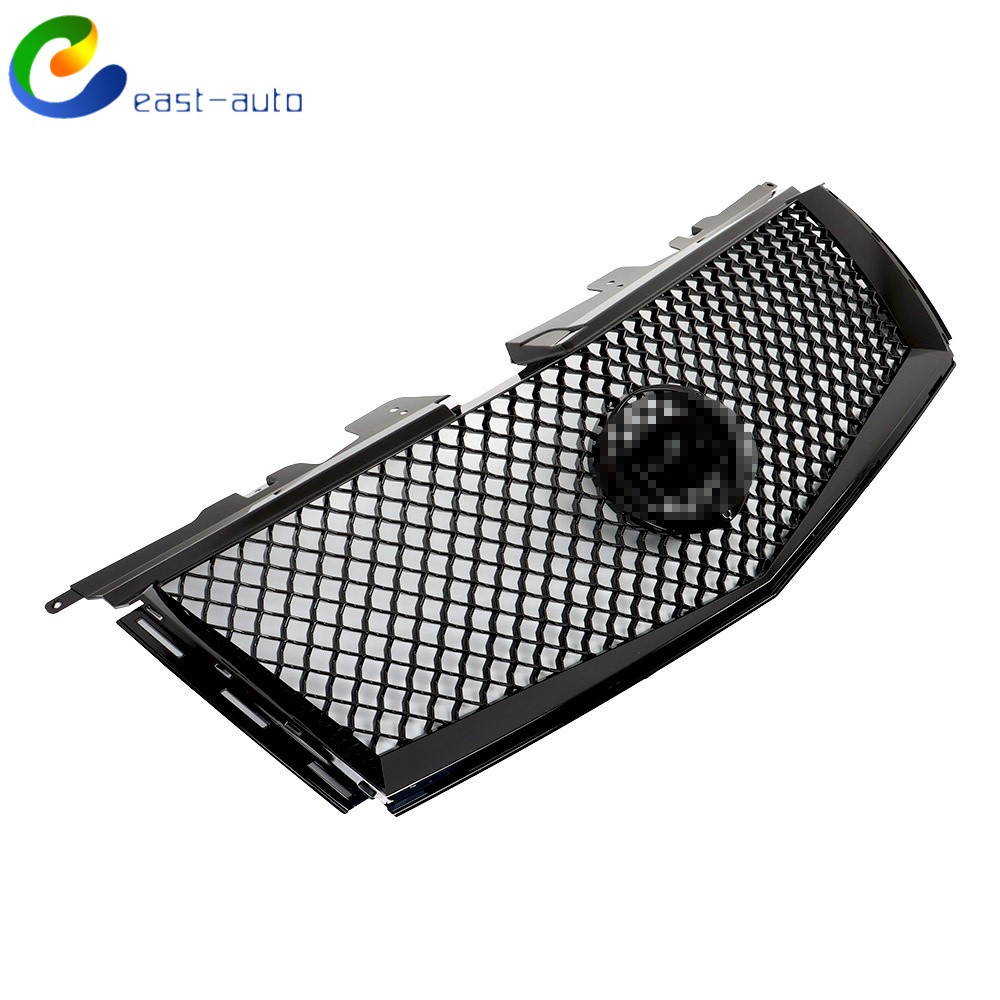 Gloss Black Front Bumper Upper Grille Mesh Fit For Cadillac CTS 2008-2013