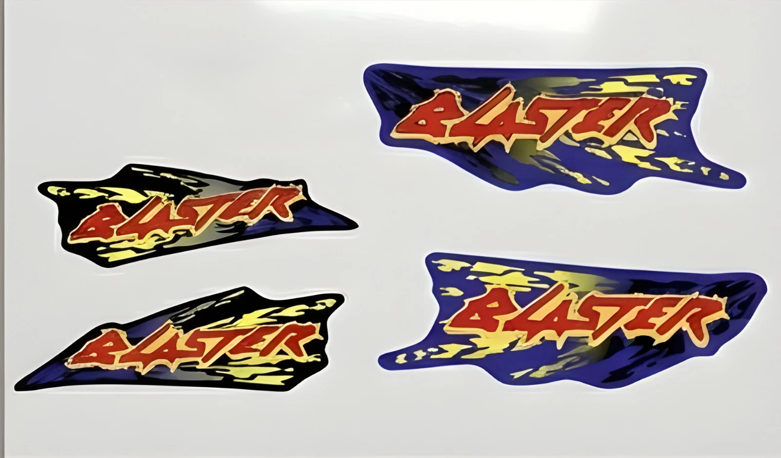 1996 Yamaha Blaster 200 Black/Blue FULL Graphics Decal Kit Stickers GLOSSY