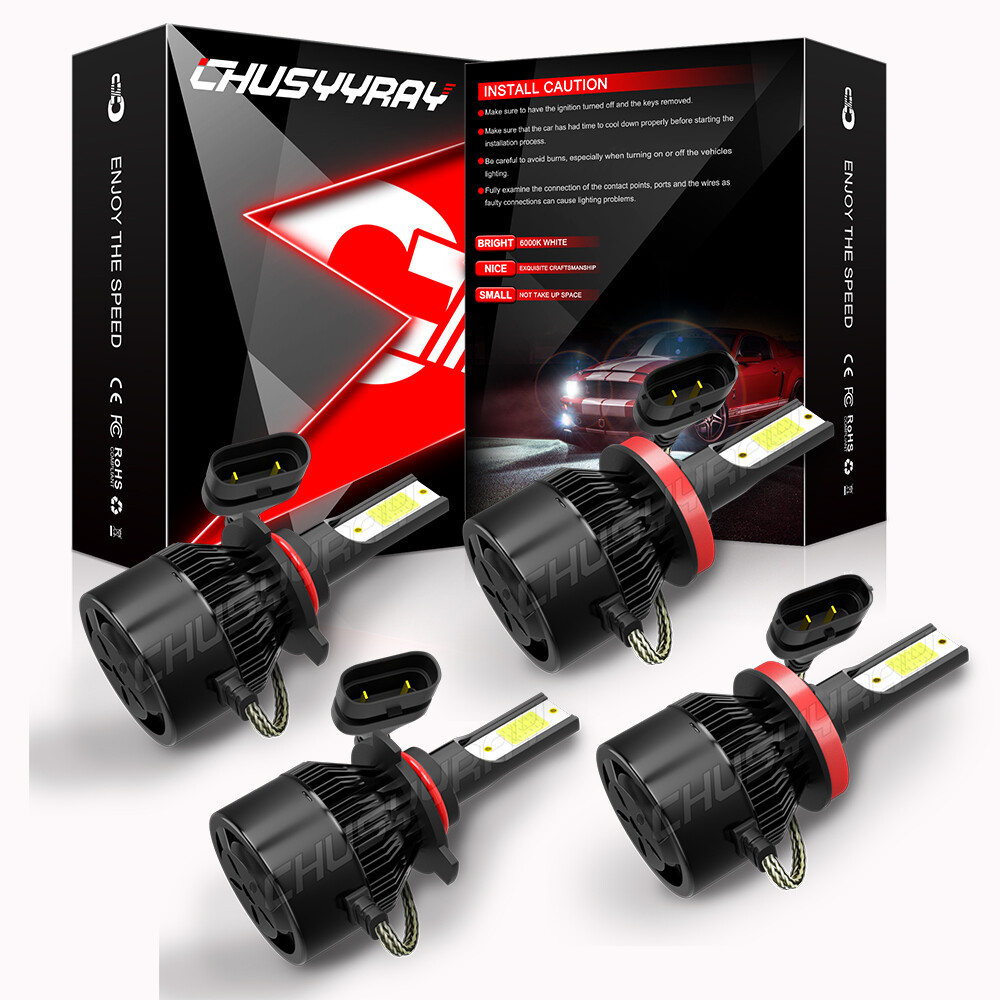 For Dodge RAM 1500 2500 3500 4500 2013 2014 2015 6000K LED Headlight Light Bulbs