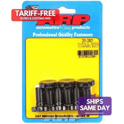 Arp 251-2801, Set of 6 Black Chromoly Fits Ford Flywheel Bolt Kit – 2.0L Zetec