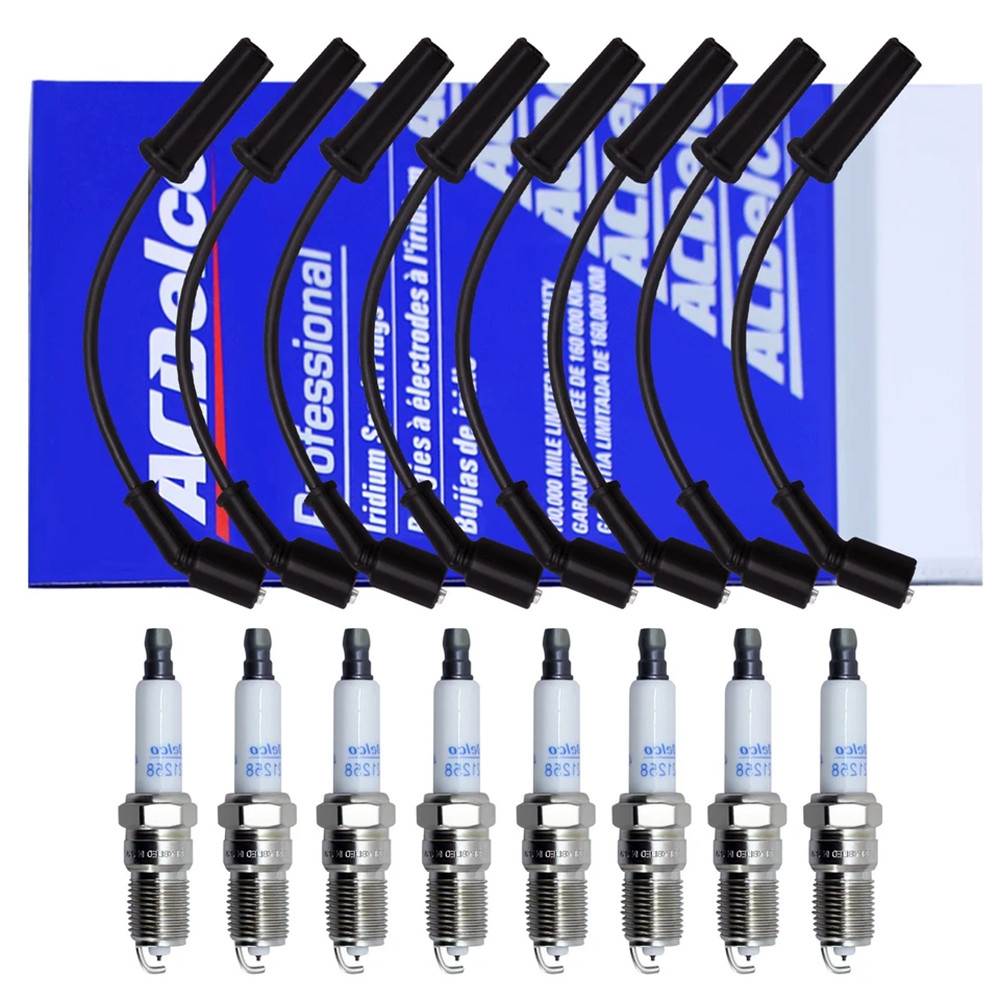 8× 41-962 Iridium Spark Plugs& Wires Set For Chevy GMC 4.8L 5.3L 6.0L V8 9748RR