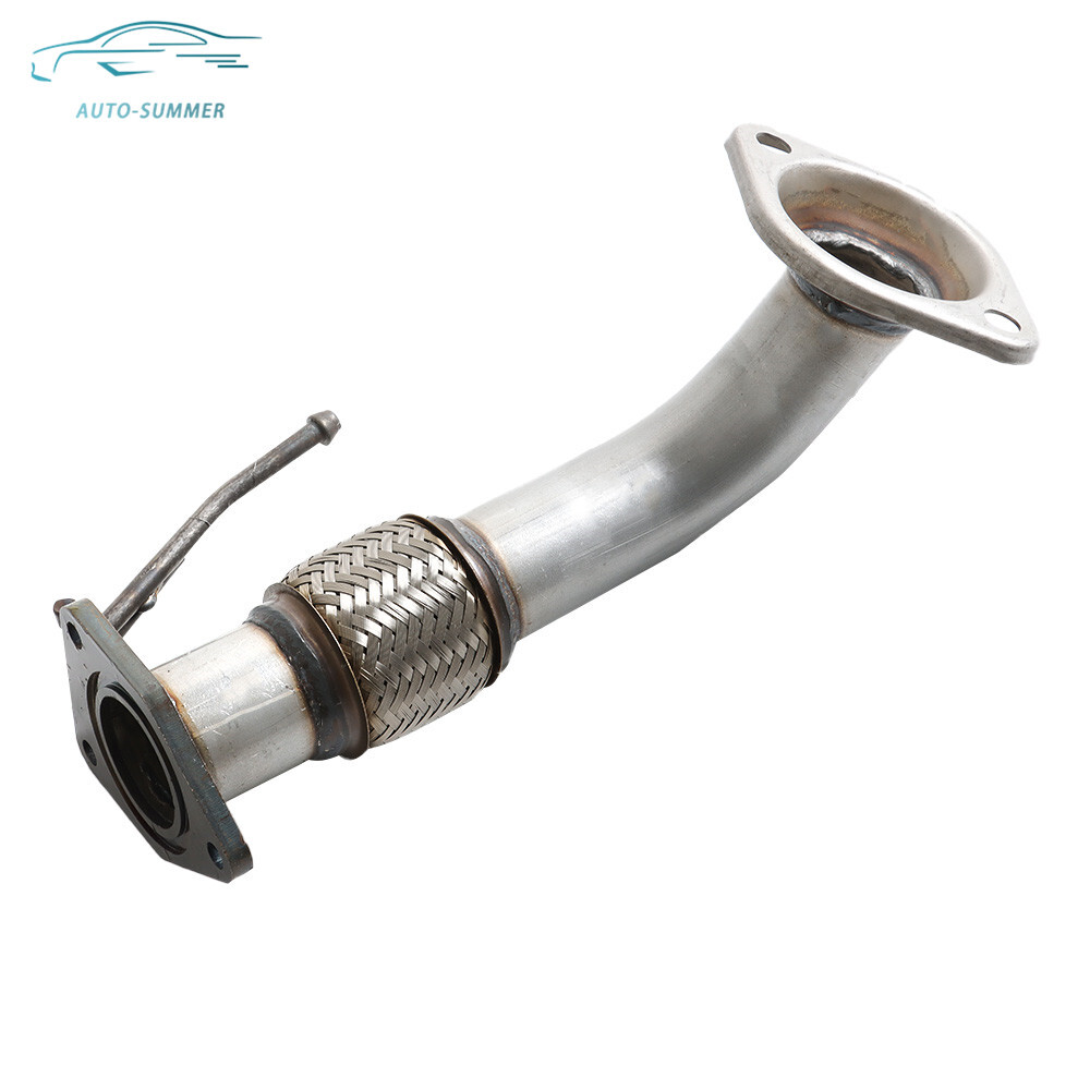 Front Flex Exhaust Pipe For 2008 2009 2010-2012 Honda Accord EX LX EX-L 2.4L I4