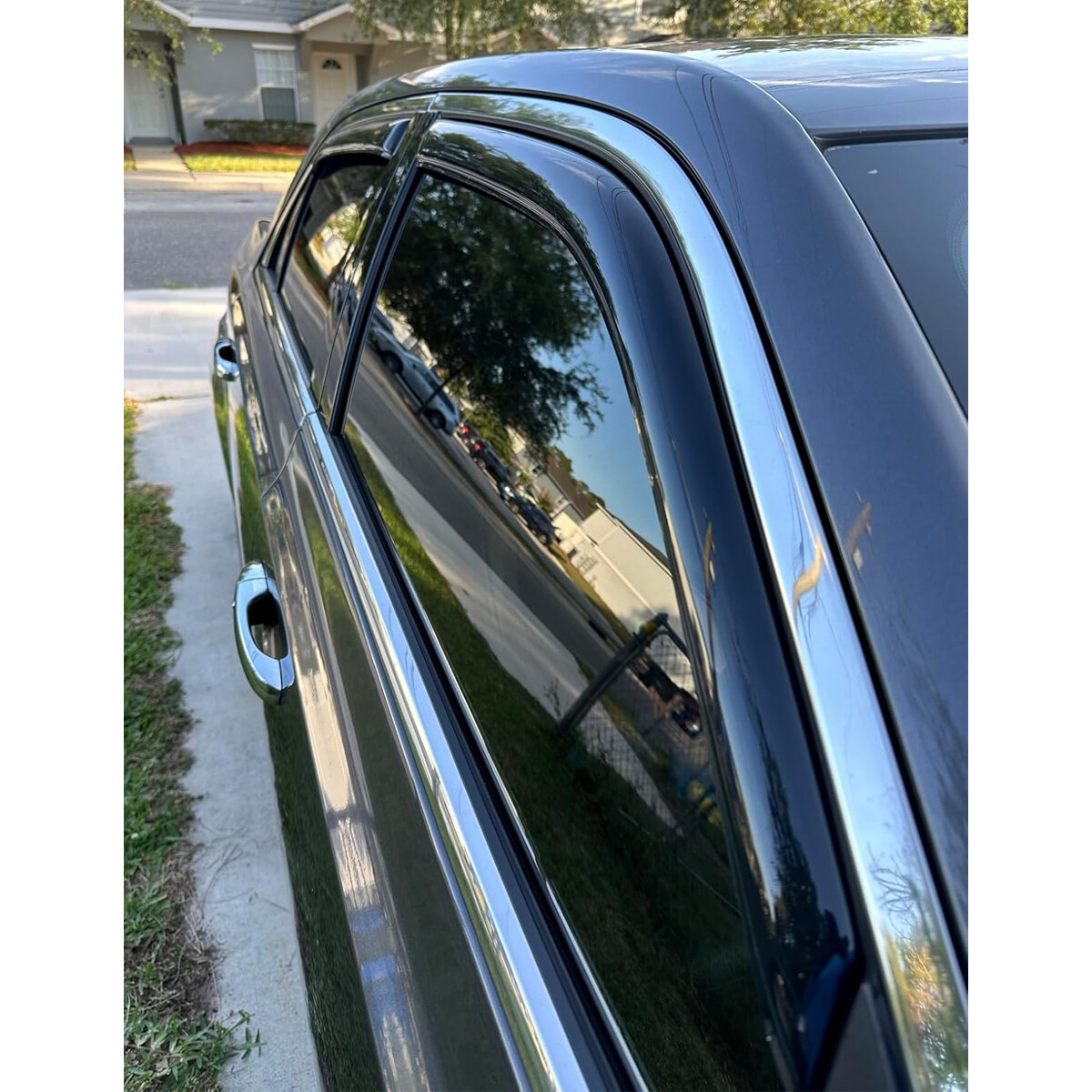 In-Channel Window Visors Wind Deflectors Rain Guards Fits 2011-2023 Chrysler 300