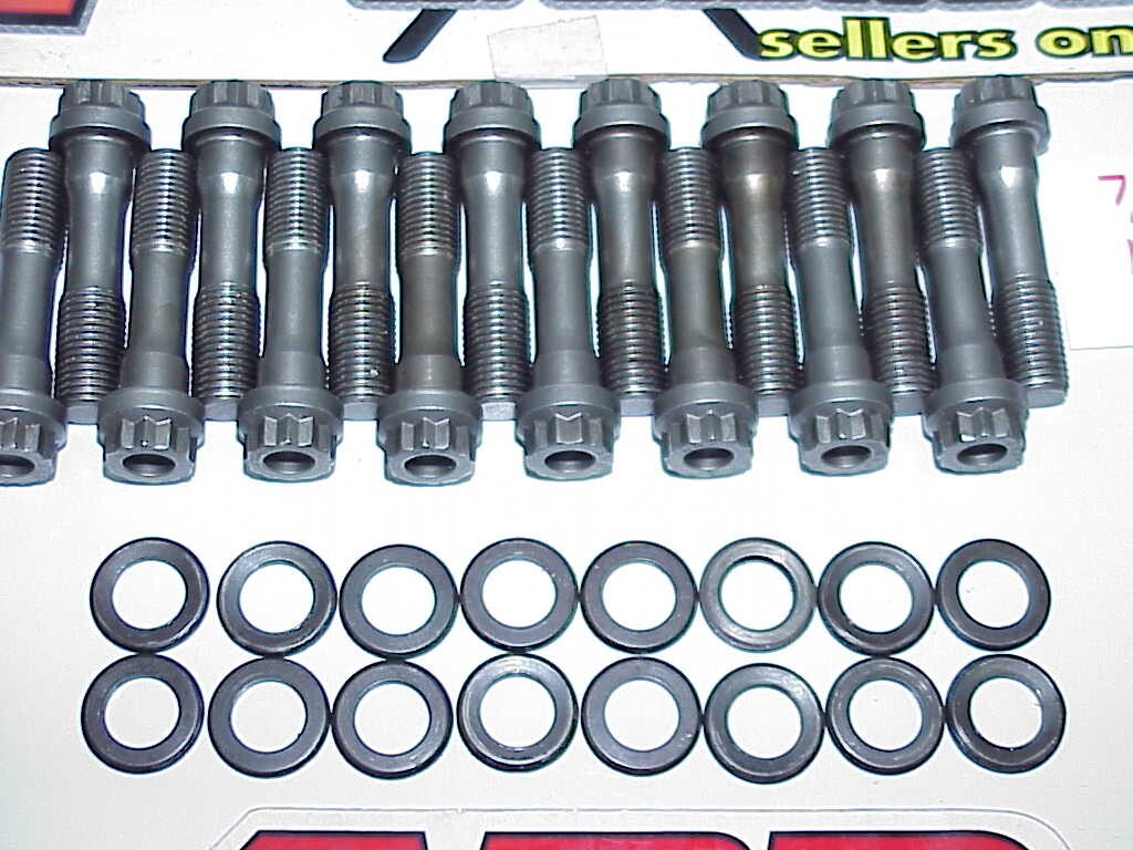 ( 16) ARP Connecting Rod Bolts 12 Point 7/16-20 x 1.83″ w/Washers Crower Lunati