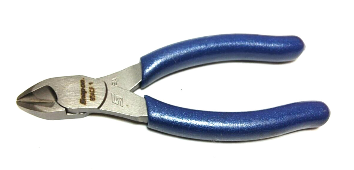 New Snap-on™ 85ACF VectorEdge Diagonal Cutters Pliers 5″ Power Blue Vinyl Grip