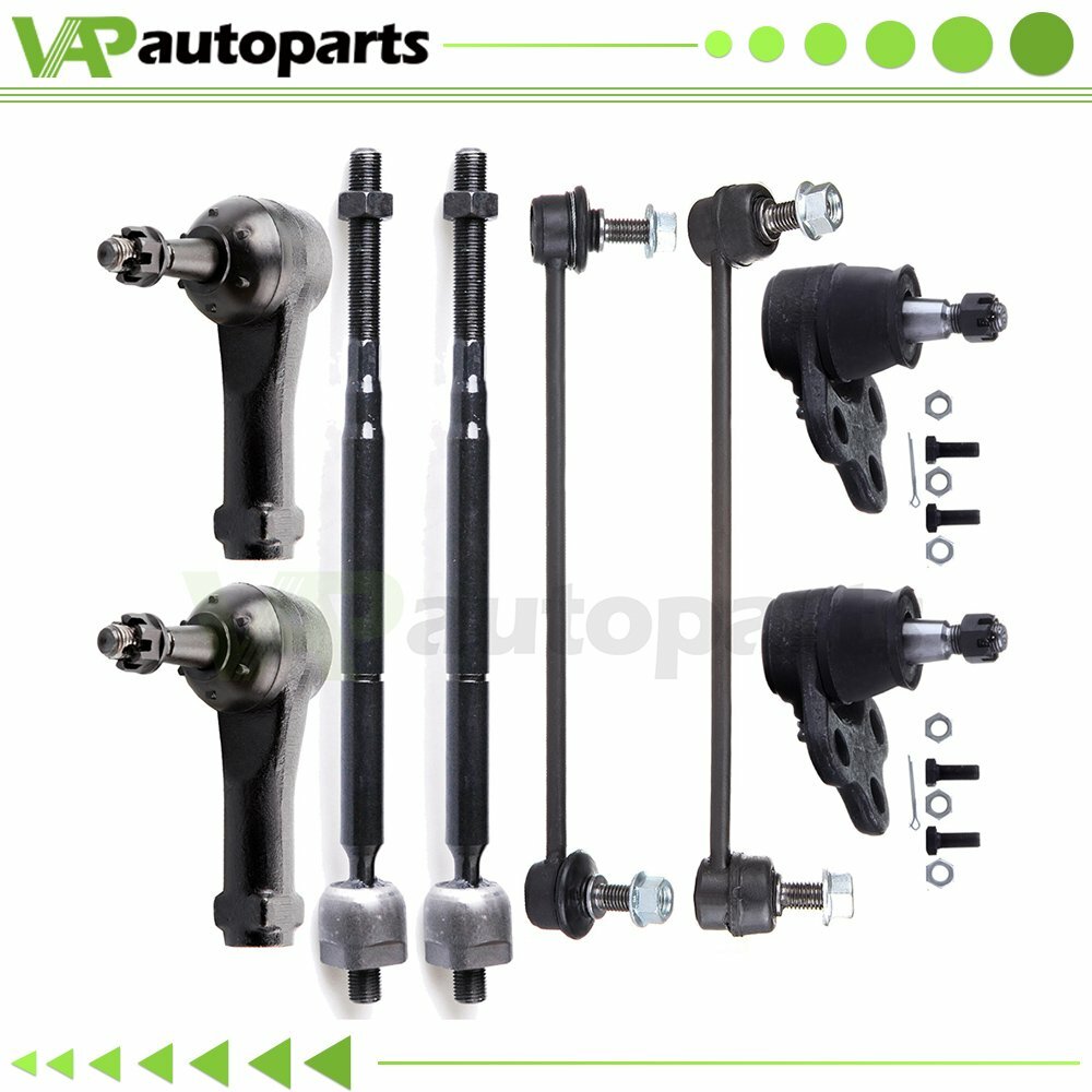 For 2002-2007 Saturn VUE 8Pieces Front Suspension Ball Joints Tie Rod Ends Set