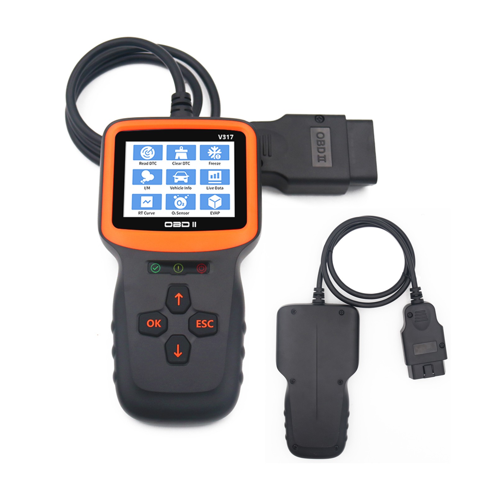Full OBD2 Engine Diagnostic Scanner EVAP Tester Code Reader VIN Live Data Stream
