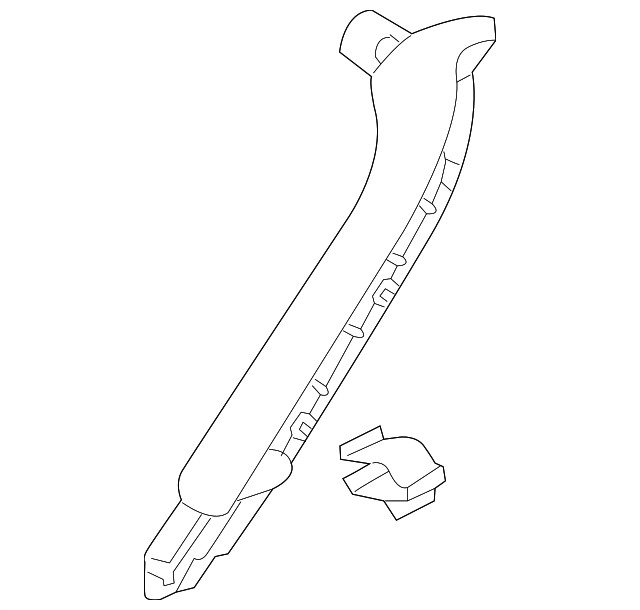 Genuine Volkswagen Pull Handle 561-868-188-D-UVC