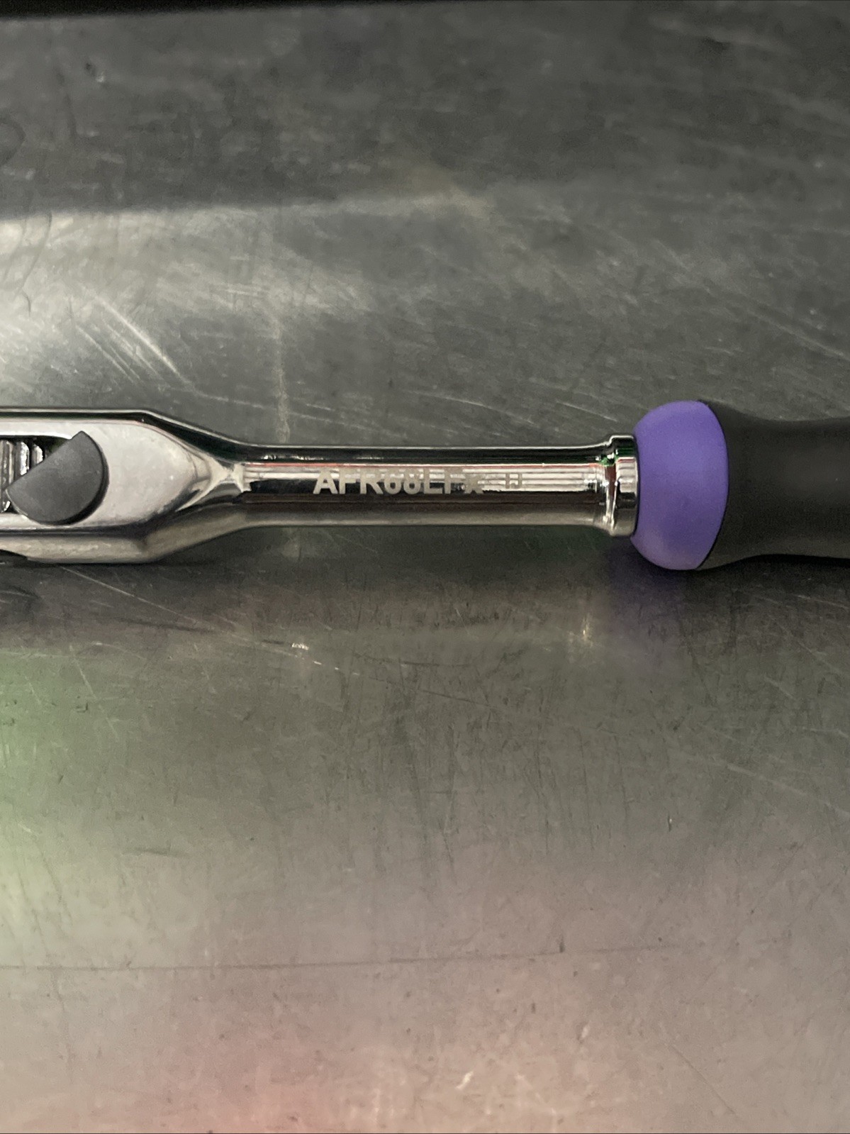 NEW! Matco Tools AFR68LFP 1/4” Locking Flex Head Ratchet 7-3/4” Purple