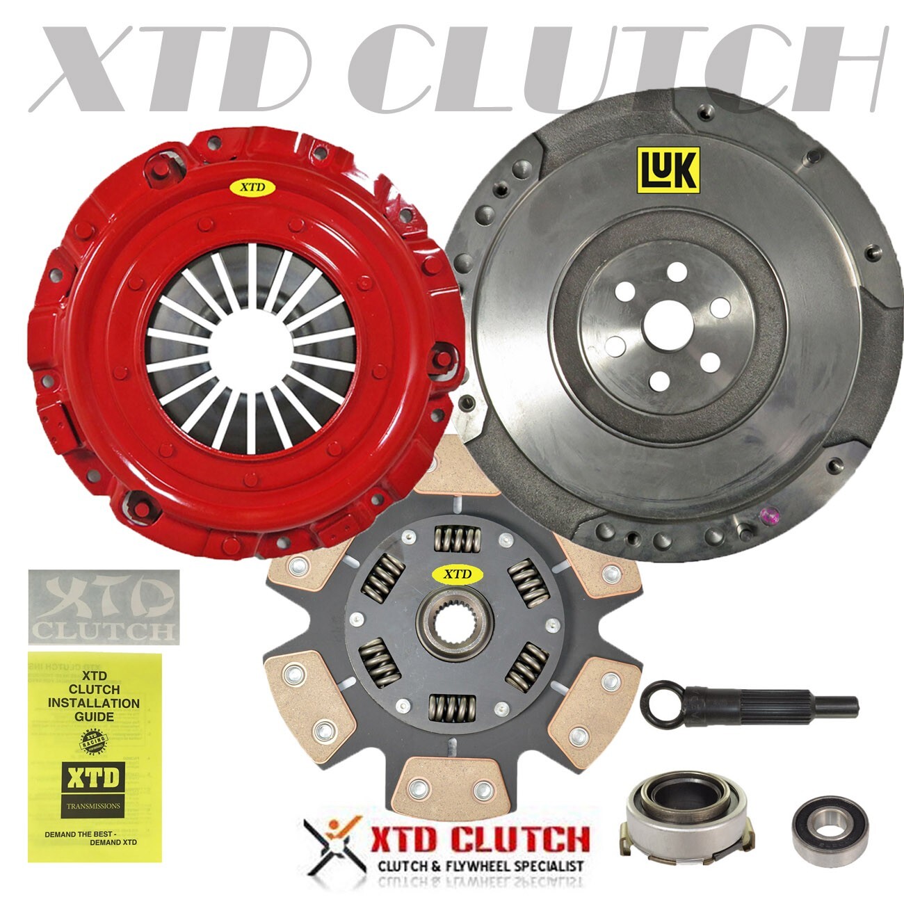 STAGE 3 MIBA CLUTCH & LUK OEM FLYWHEEL KIT 2003-2008 MAZDA 6 2.3L DOHC