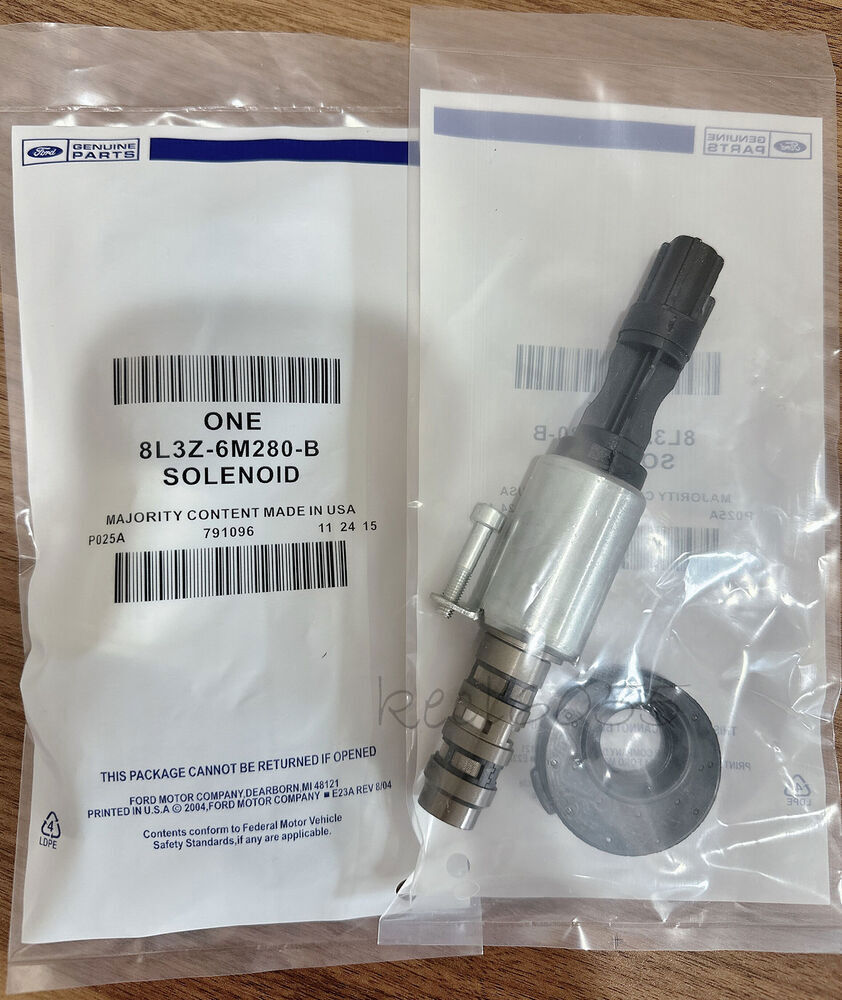 2PC Genuine Ford Solenoid 8L3Z-6M280-B VCT For 04-10 F-150 Expedition 4.6L 5.4L