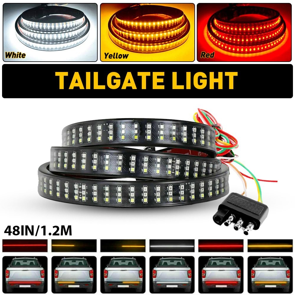 48″/60″ Truck Tailgate Strip LED Sequential Brake Signal Reverse Tail Light Bar