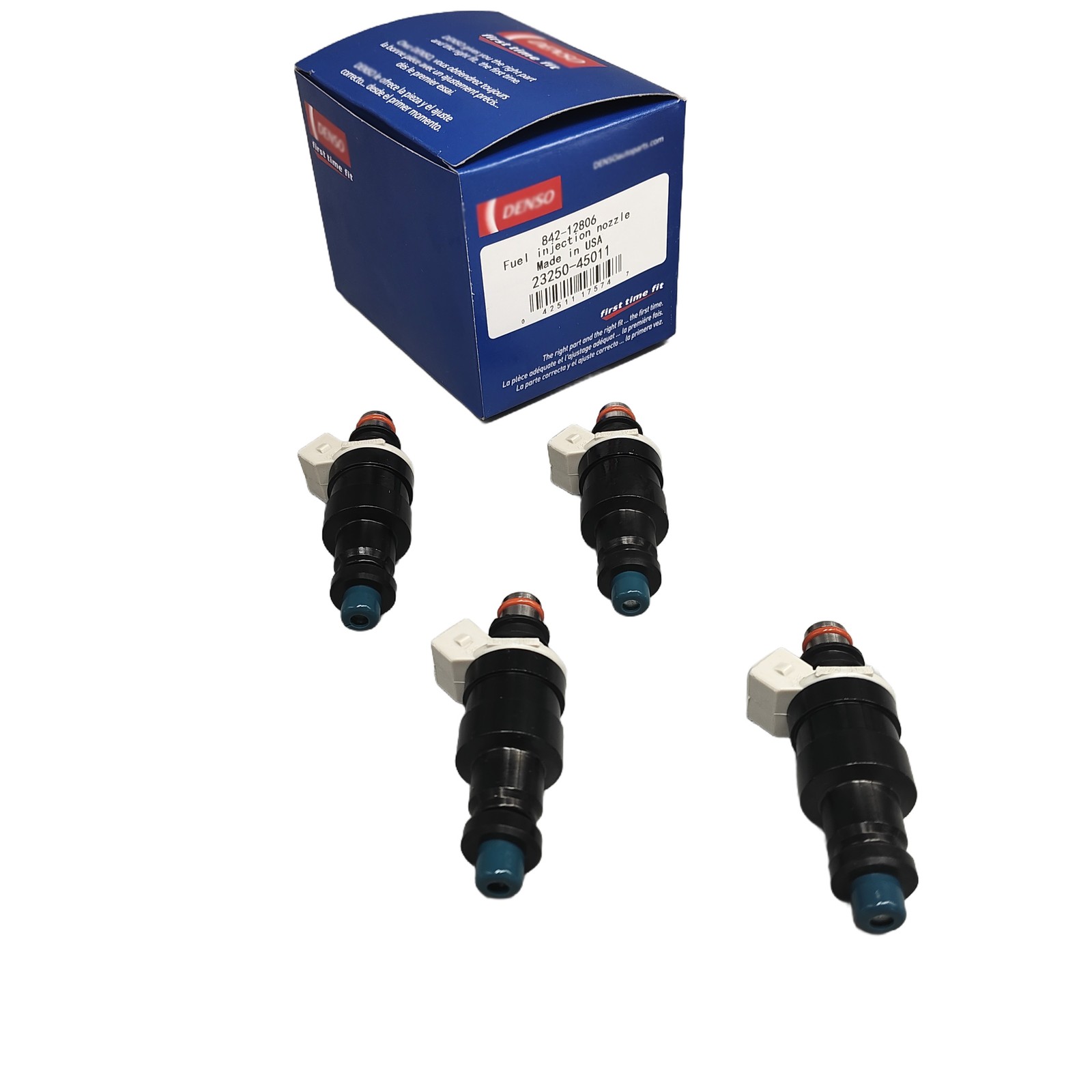 New Set Of 4 Fuel Injectors For Denso 1984-1987 Toyota Pickup 2.4L I4