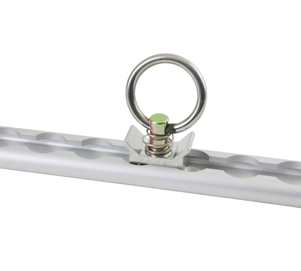 8′ L-Track Powder Coated (8) & Stud w/Stainless Steel Ring (32) Tie Down System