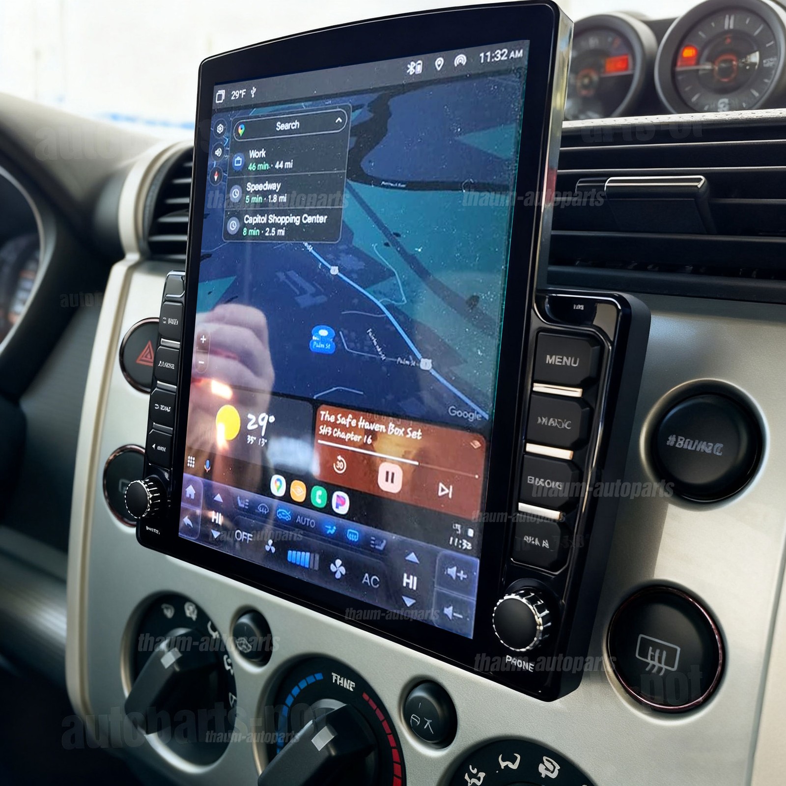 For 2007-2013 Toyota Fj Cruiser 9.7″ Carplay Android 13 Car Stereo GPS Navi Wifi