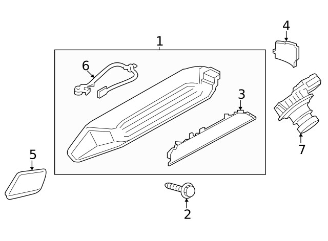 Genuine Ford High Mount Lamp NK4Z15A201E