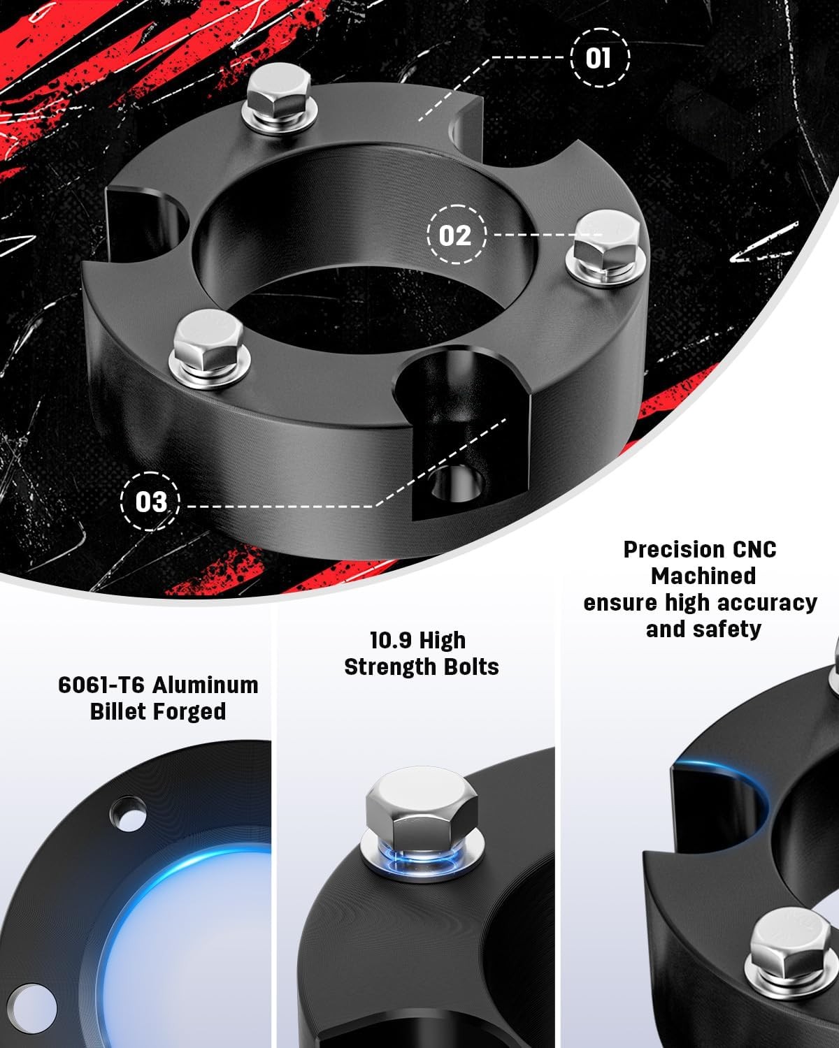 2005-2023 Toyota Tacoma 2WD 4WD 3″ Front 2″ Rear Leveling Lift Kit Fit 4×4