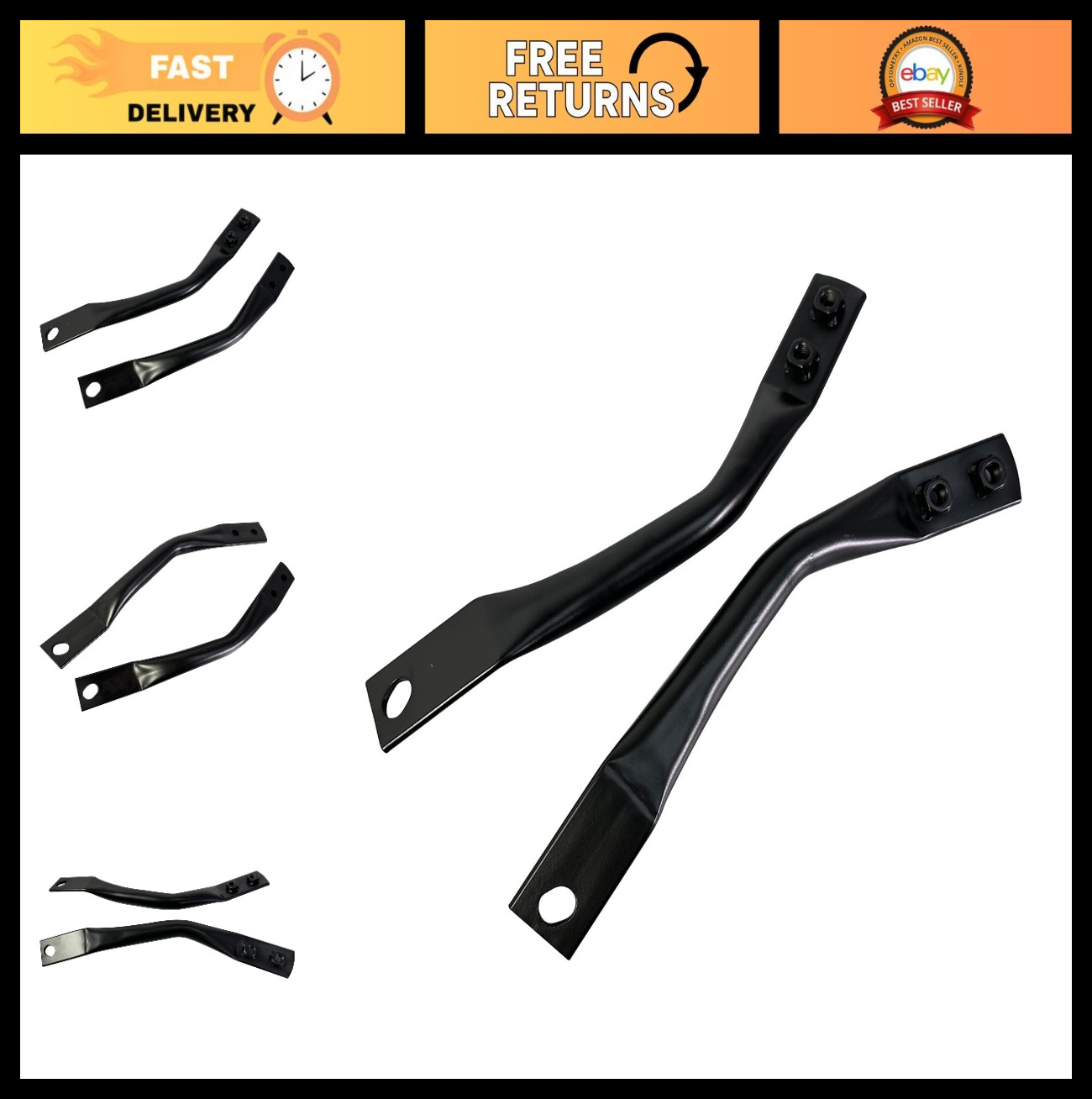 2PCS Front Bumper Bracket Set for 2011-2014 Silverado Sierra 2500 3500 HD