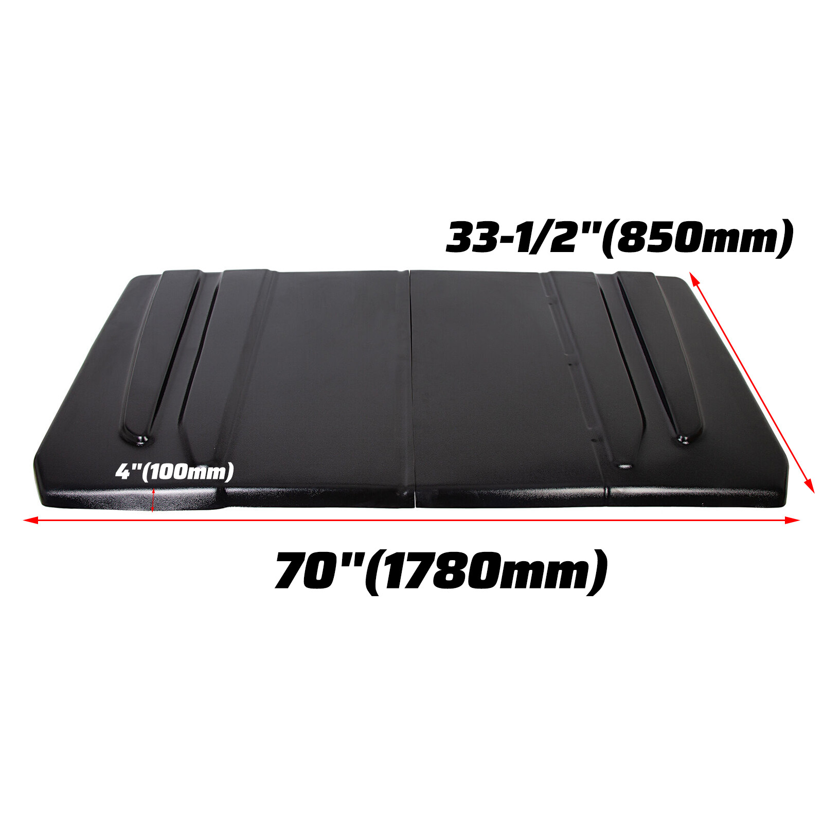 New Polyethylene Hard Top Roof For Yamaha Rhino 450 660 700 UTV Black