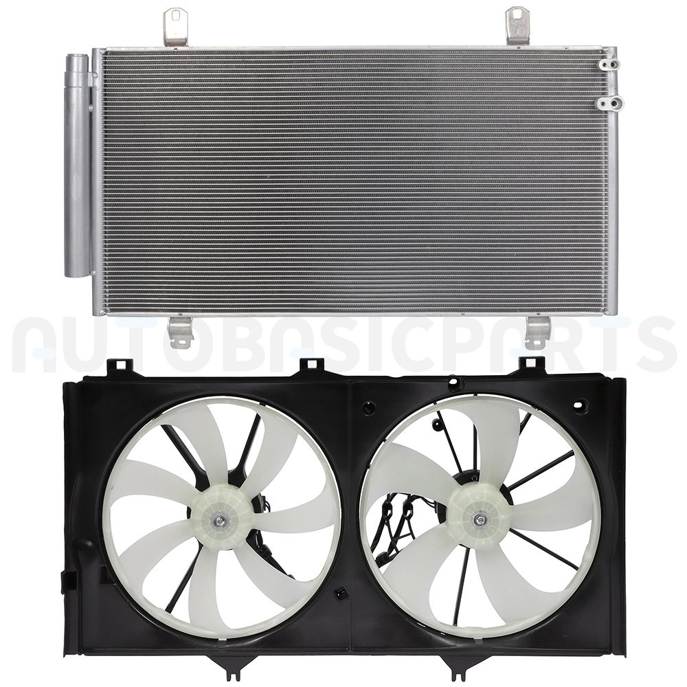 For 2012-2015 Toyota Camry 3.5L Front Side Condenser & Cooling Fan Kit