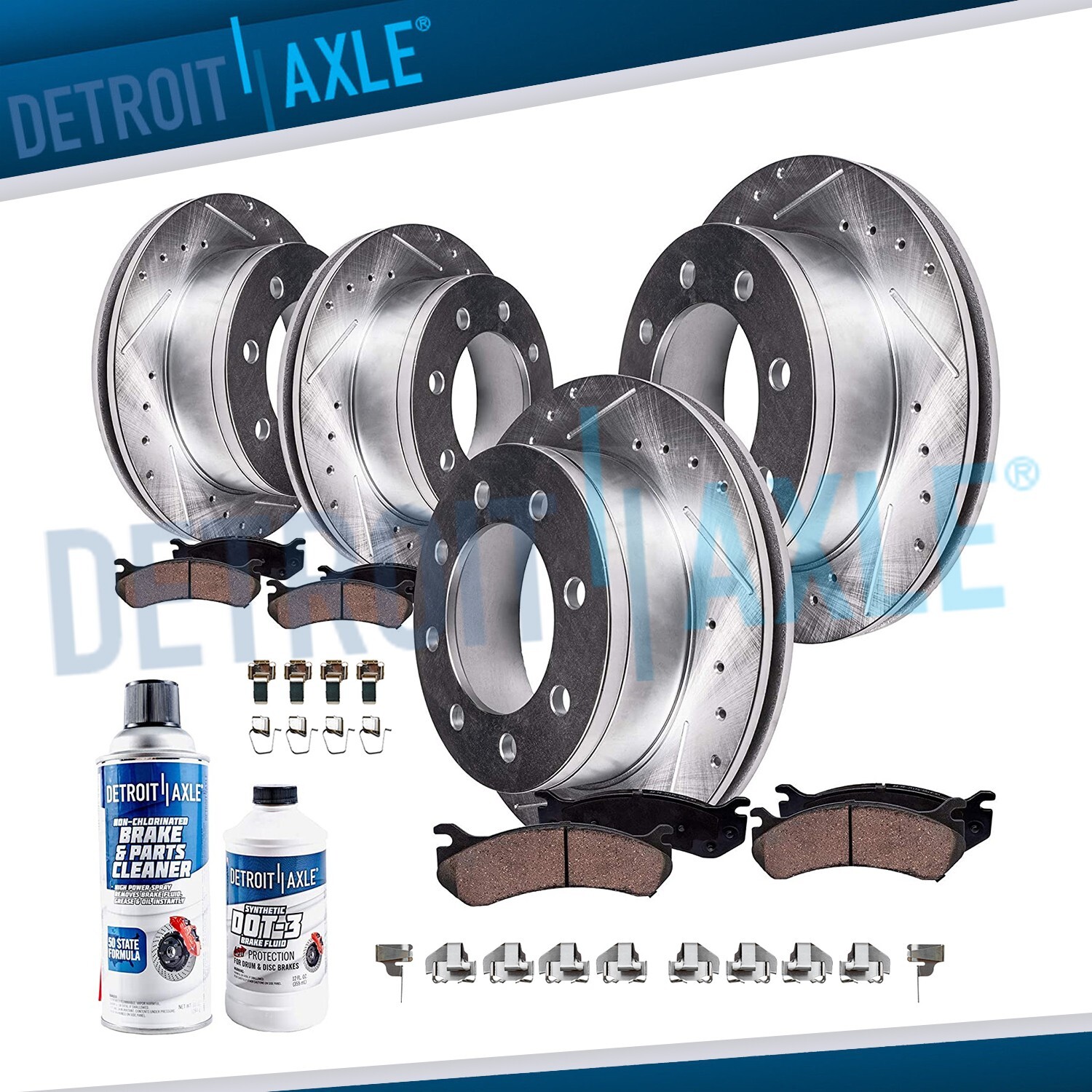 Brakes Rotor + Pad SRW 4×4 Ford F-350 SD Front Rear Brake Rotors +Pads 4WD