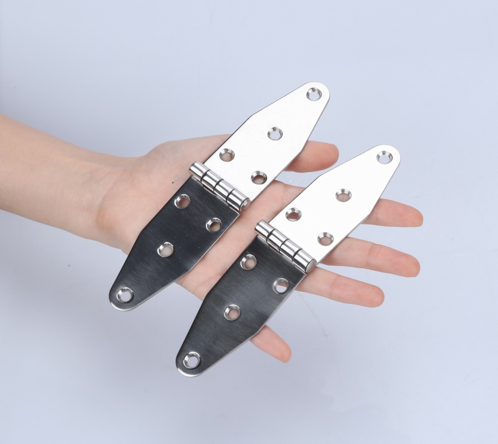 2X Marine Stainless Steel Polished Door Hinges Heavy Duty Hinges 7″ * 1.5″