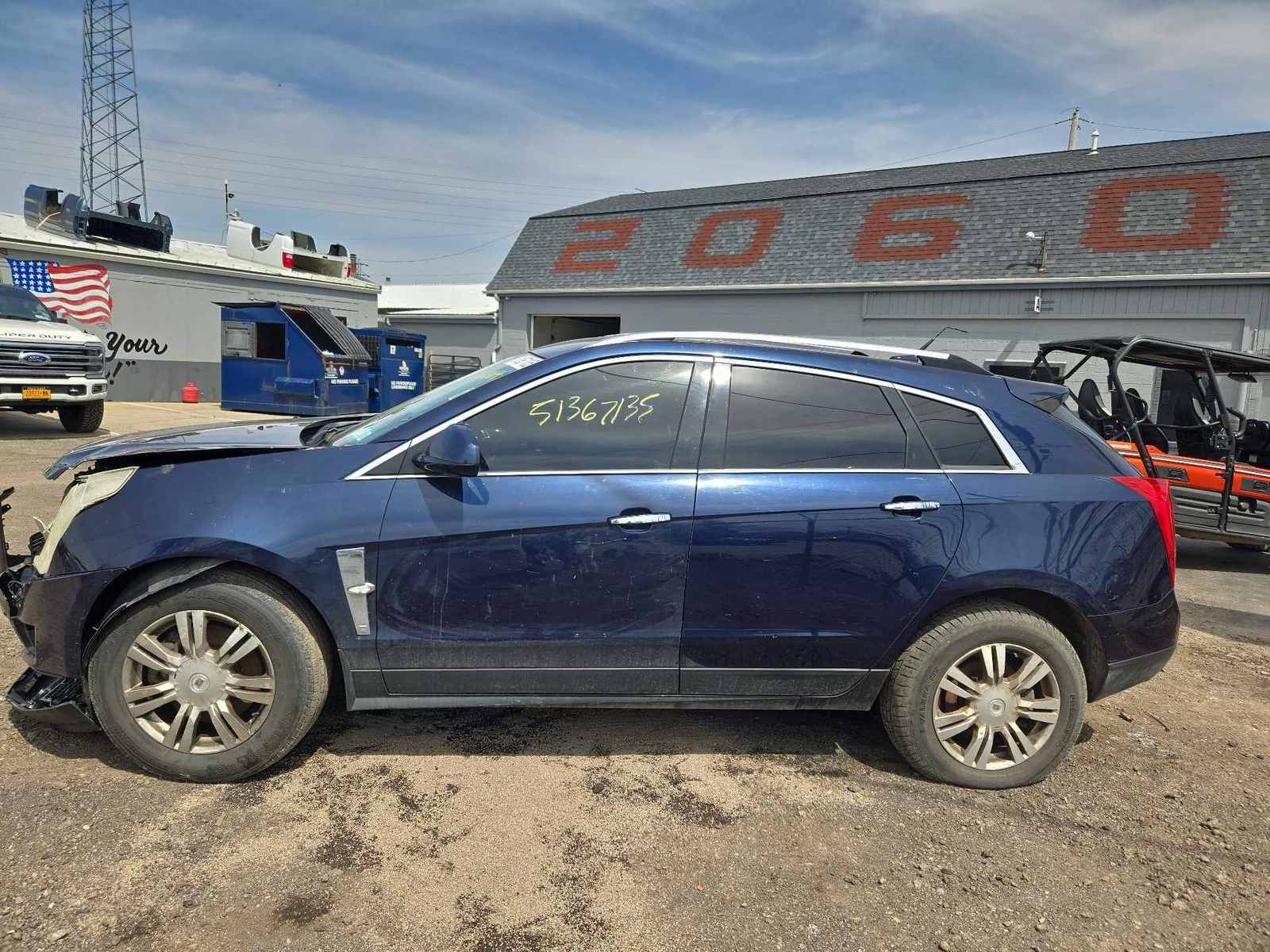 Used Rear Right Door Assembly Rear Side fits: 2010 Cadillac Srx Rear Right Grade