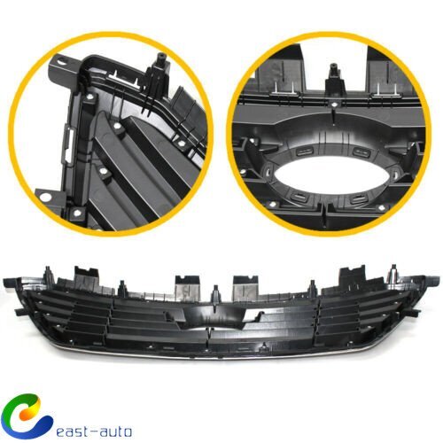 For Hyundai Sonata 2015 2016 2017 Front Bumper Upper Grill Chrome Black Grille